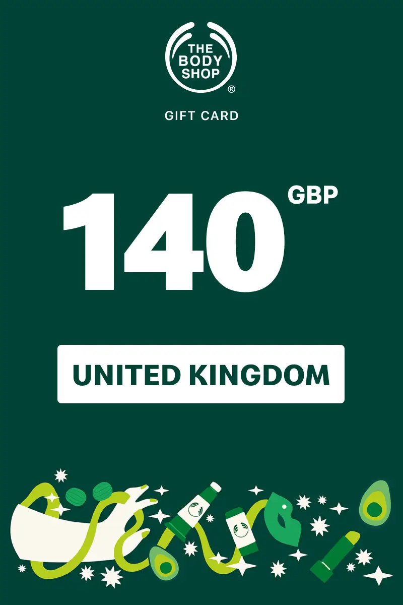 The Body Shop 140 GBP Gift Card (United Kingdom) - Digital Key
