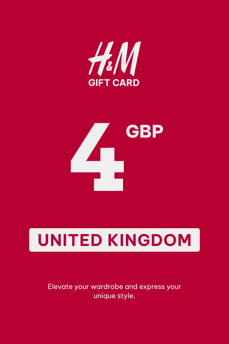 HandM 4 GBP Gift Card (United Kingdom) - Digital Key