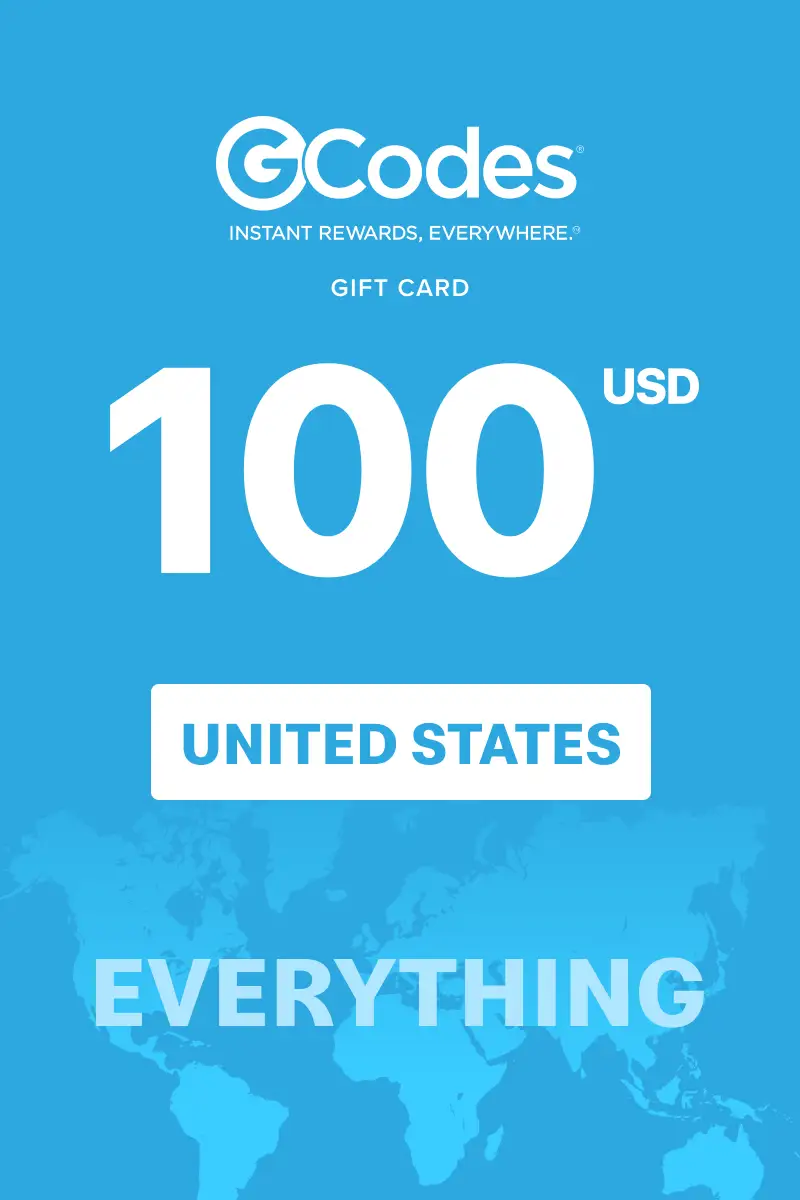 GCodes Global Everything 100 USD Gift Card (United States) - Digital Key