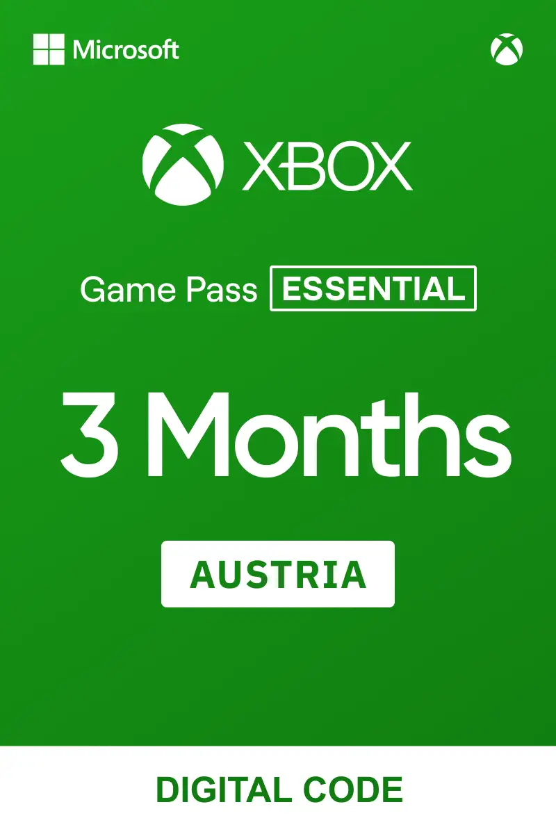 Xbox Game Pass Core (Essential) 3 Months (Austria) - Xbox Live - Digital Key