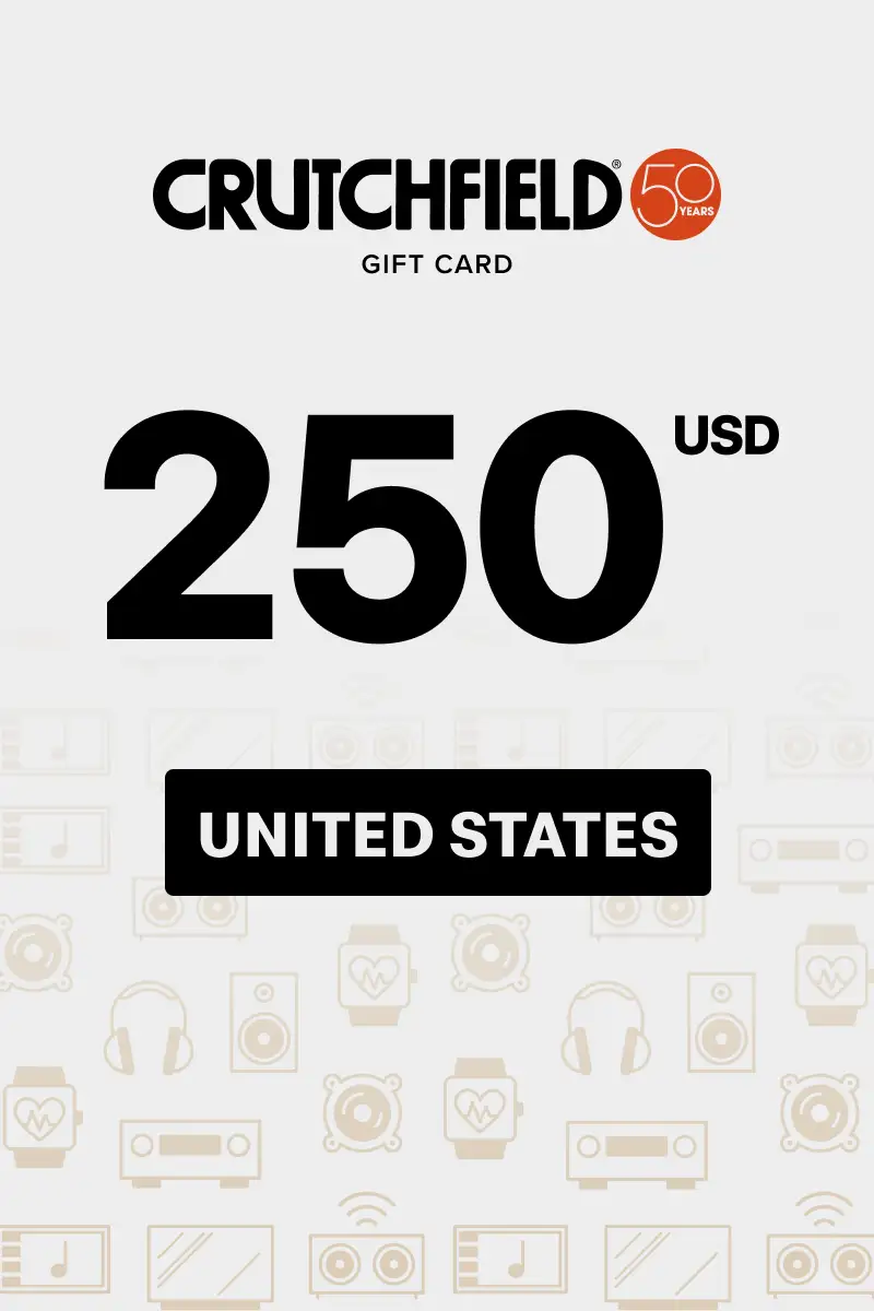 Crutchfield 250 USD Gift Card (United States) - Digital Key