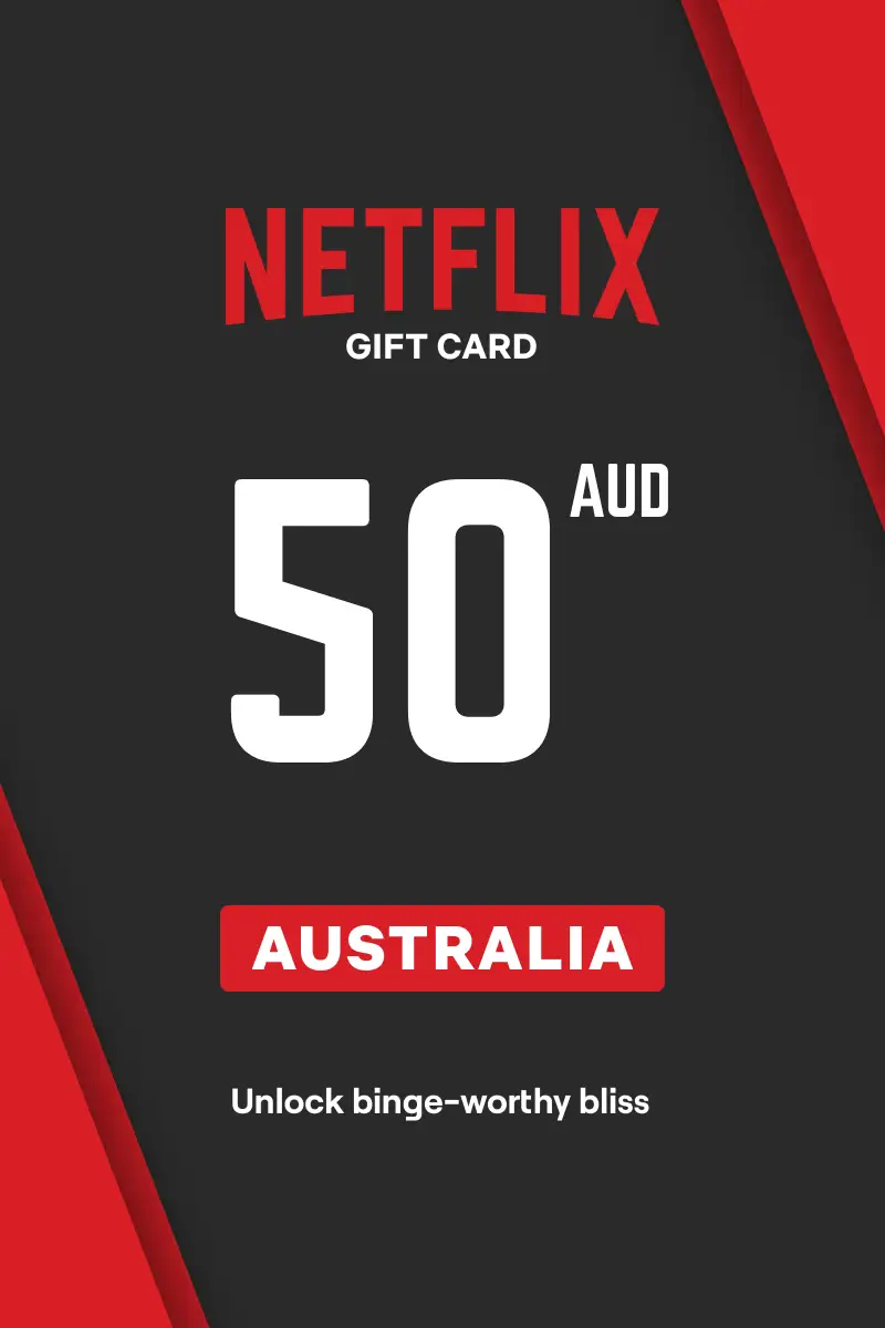 Netflix 50 AUD Gift Card (Australia) - Digital Key