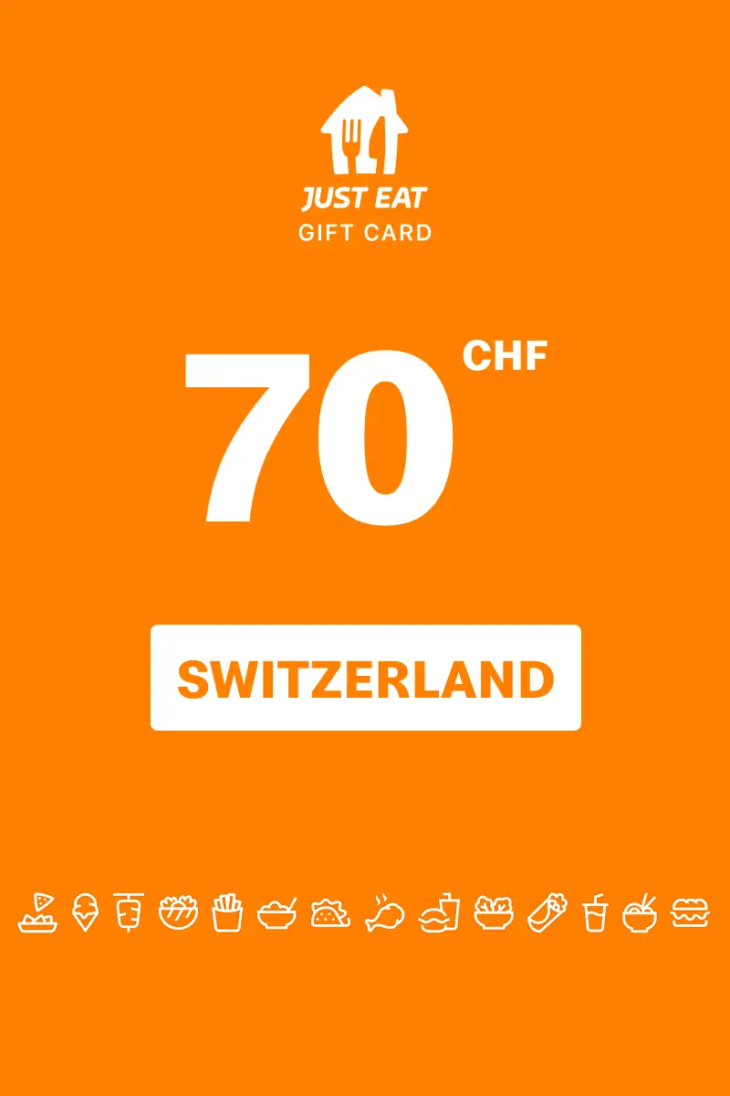Just Eat 70 CHF Gift Card (Switzerland) - Digital Key