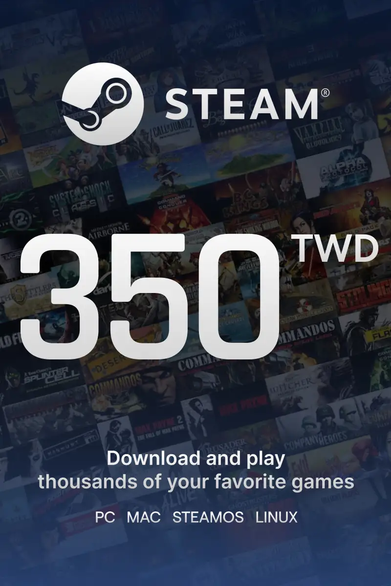 

Steam Wallet $350 TWD Gift Card (TW) - Digital Code