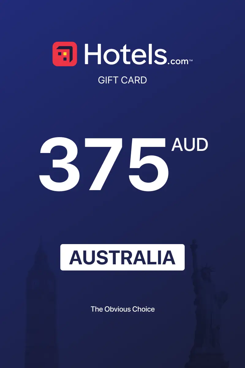 Hotels.com 375 AUD Gift Card (Australia) - Digital Key