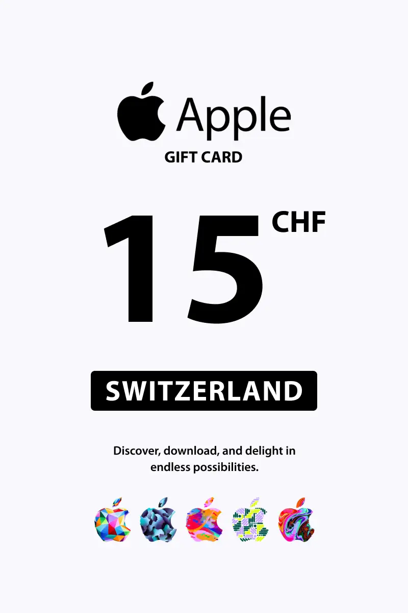Apple 15 CHF Gift Card (Switzerland) - Digital Key