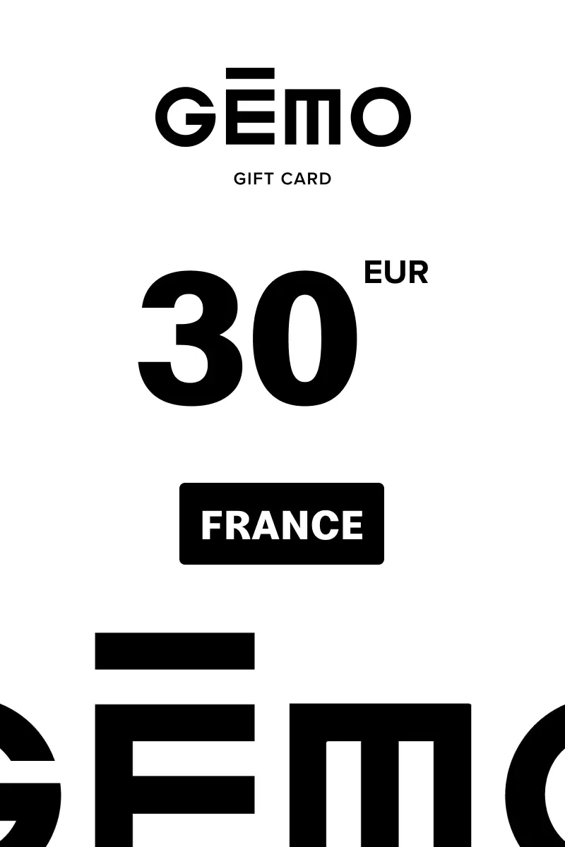 Gemo 30 EUR Gift Card (France) - Digital Key