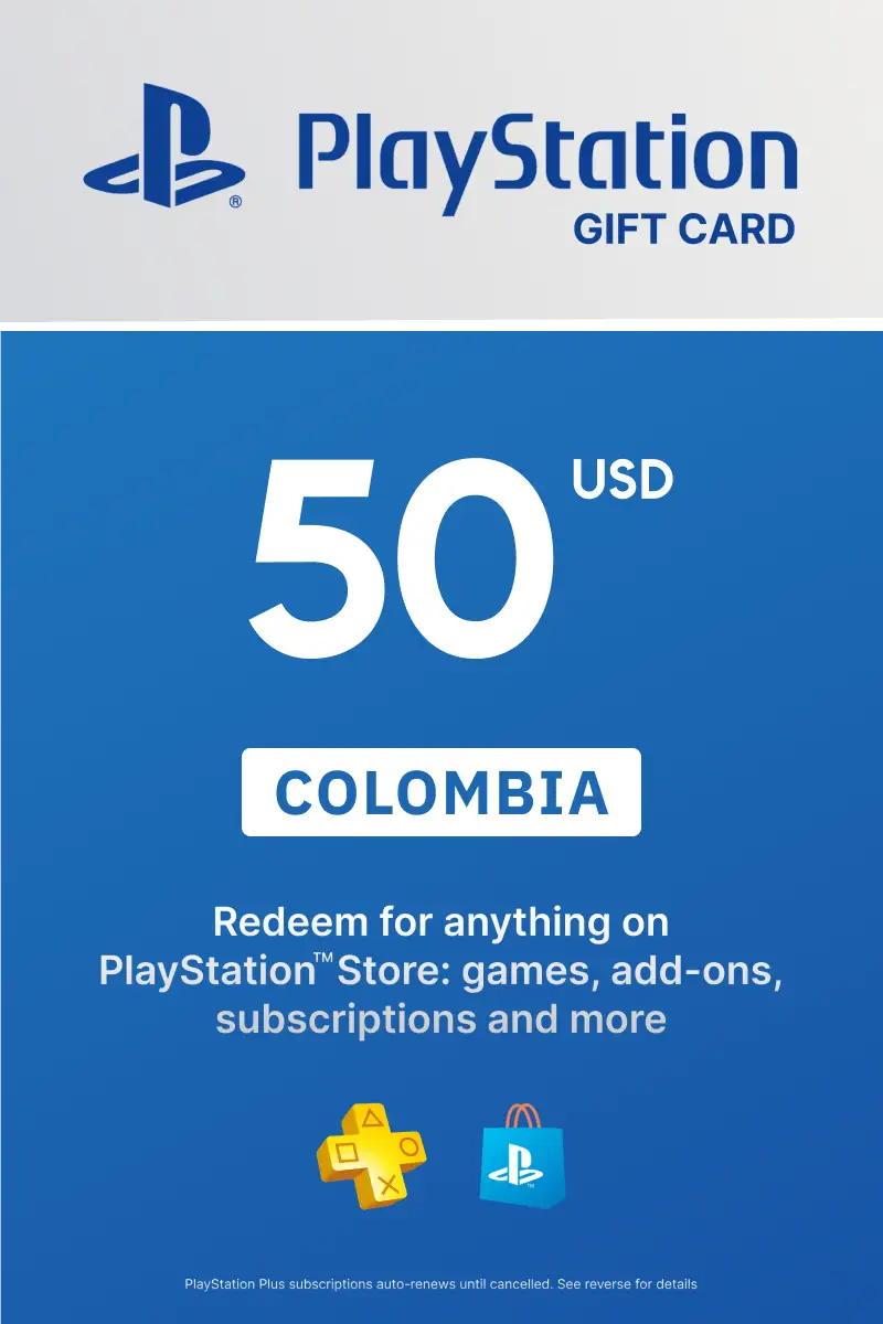 PlayStation Store 50 USD Gift Card (Colombia) - Digital Key