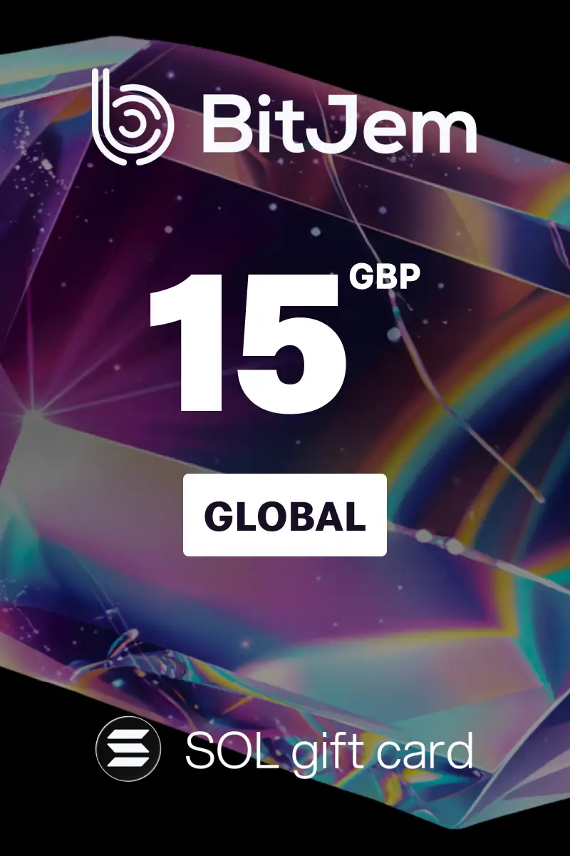 BitJem (SOL) 15 GBP Crypto Gift Card (Global) - Digital Key