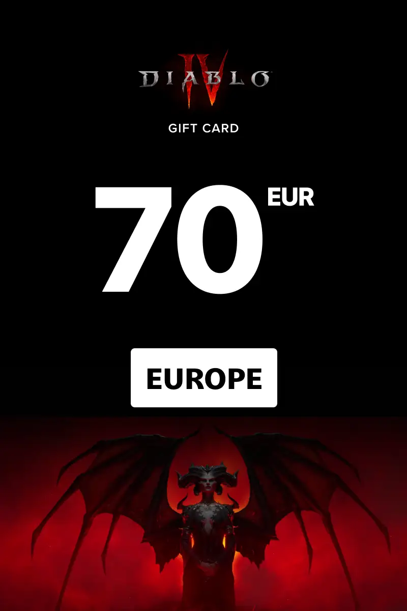 Diablo IV- Gift Card Bundle 70 EUR (Europe) - Battle.net - Digital Key