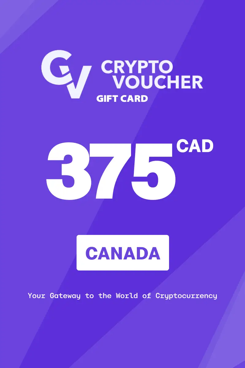 Crypto Voucher 375 CAD Gift Card (Canada) - Digital Key