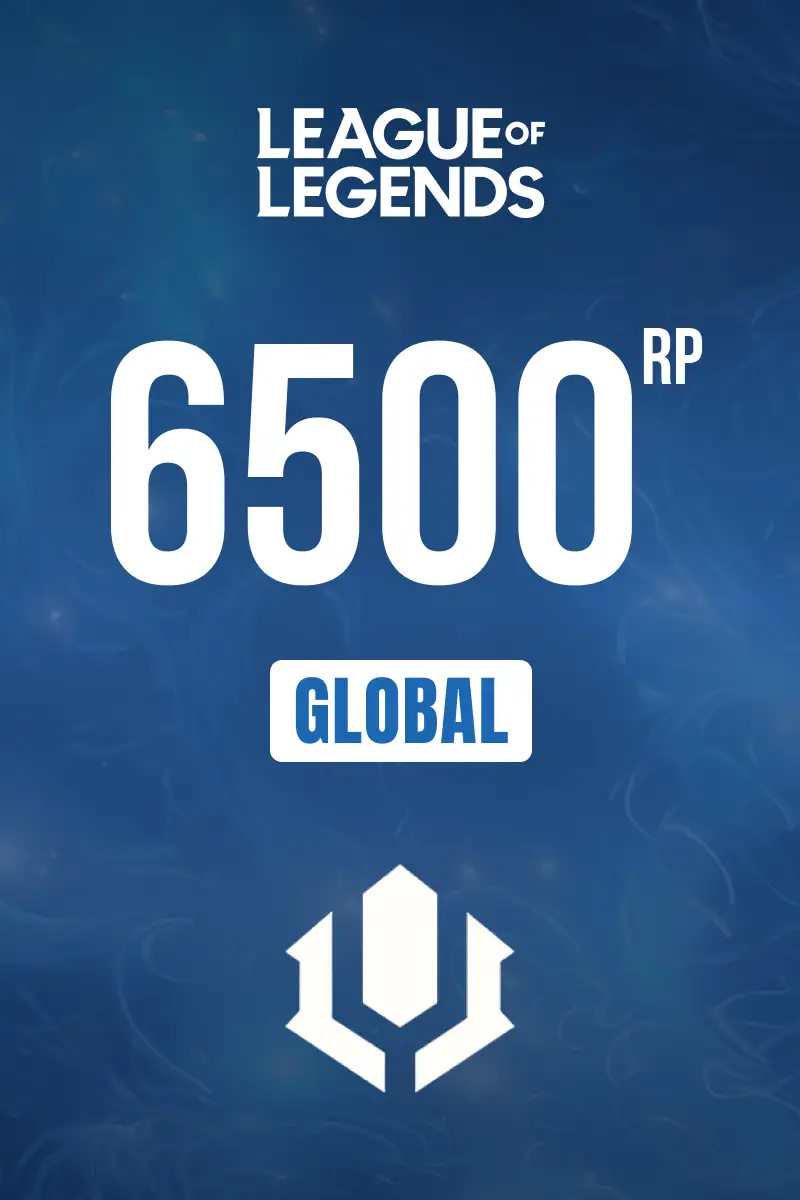 League of Legends - 6500 RP (Global) - Digital Key