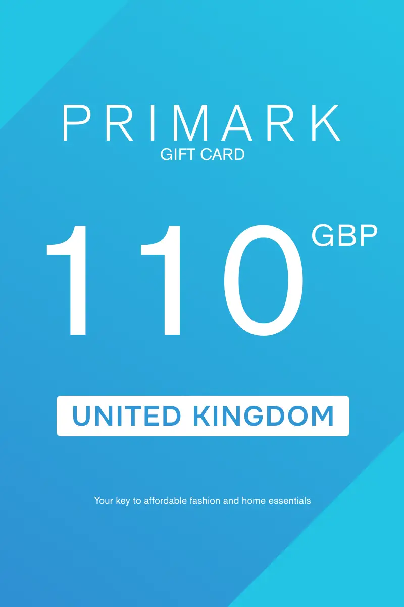 Primark 110 GBP Gift Card (United Kingdom) - Digital Key