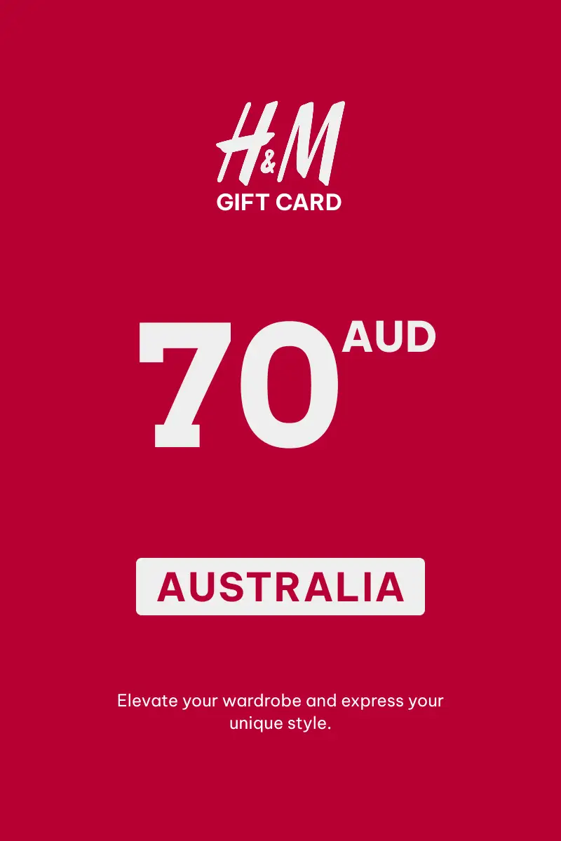 HandM 70 AUD Gift Card (Australia) - Digital Key