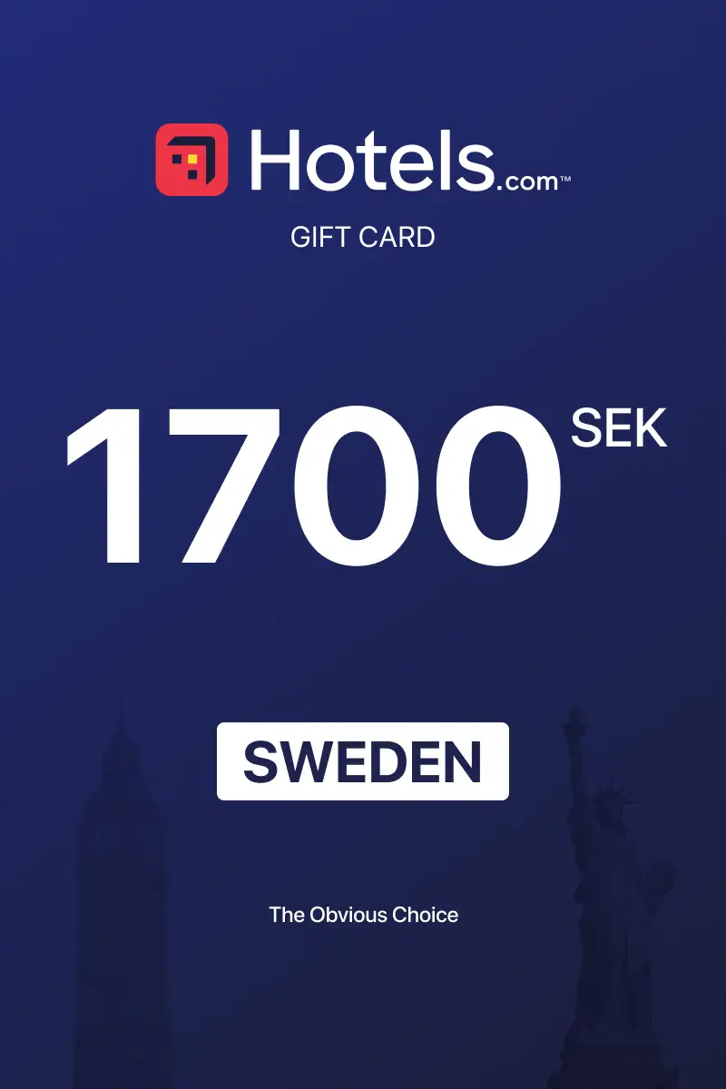 Hotels.com 1700 SEK Gift Card (Sweden) - Digital Key