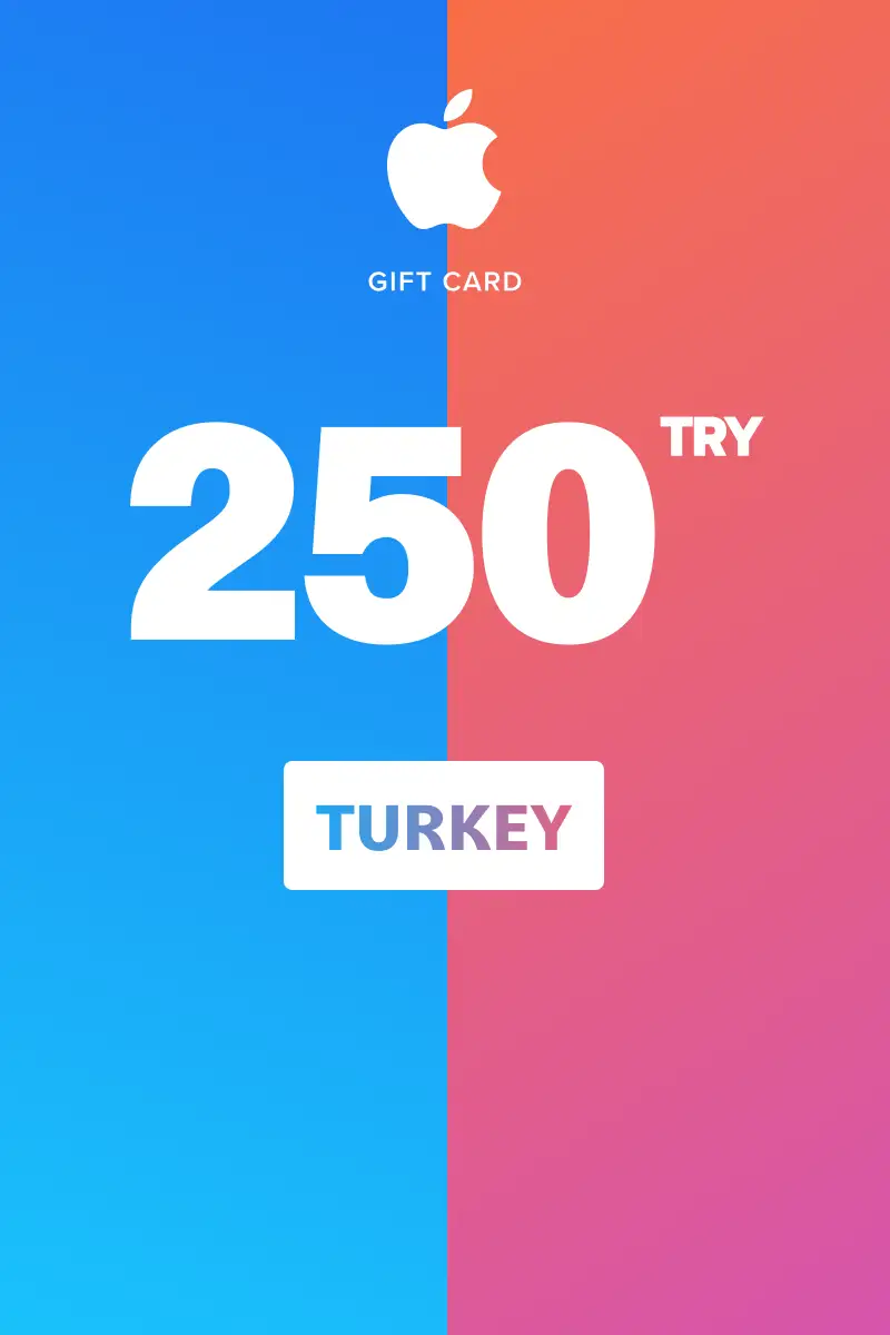 App Store and iTunes 250 TRY Gift Card (Turkey) - Digital Key