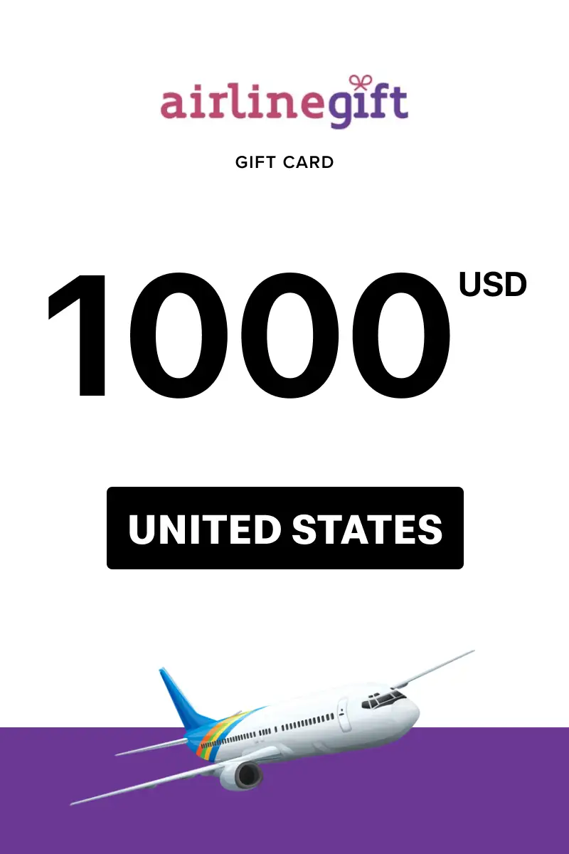 Airline Gift 1000 USD Gift Card (United States) - Digital Key