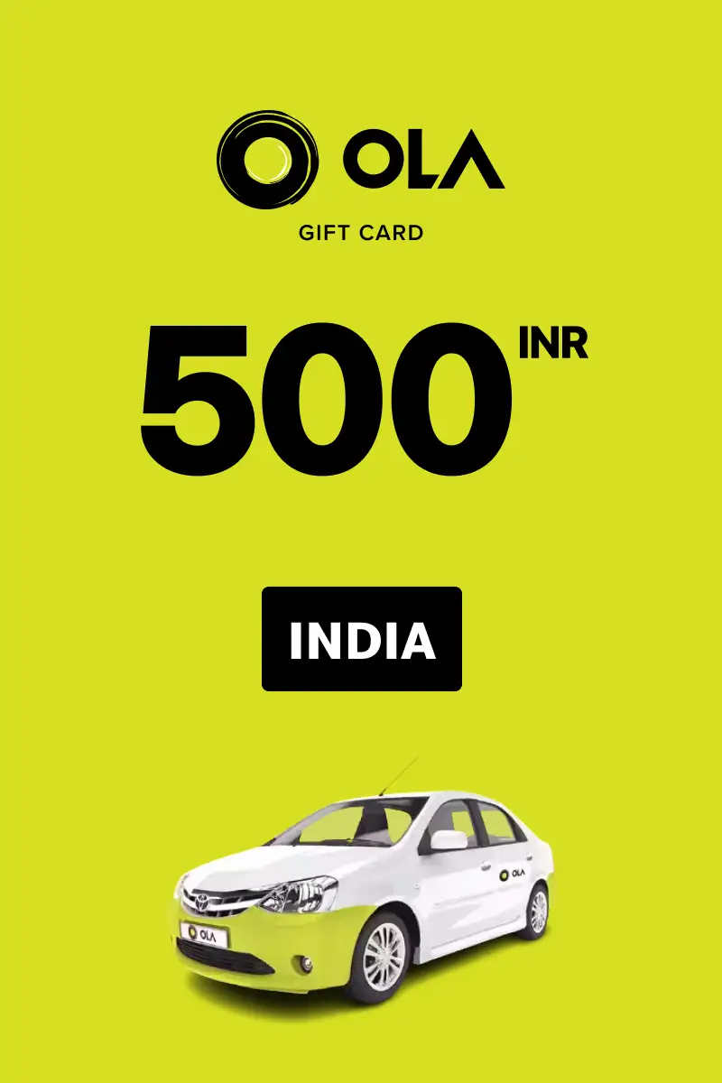Ola Cabs 500 INR Gift Card (India) - Digital Key