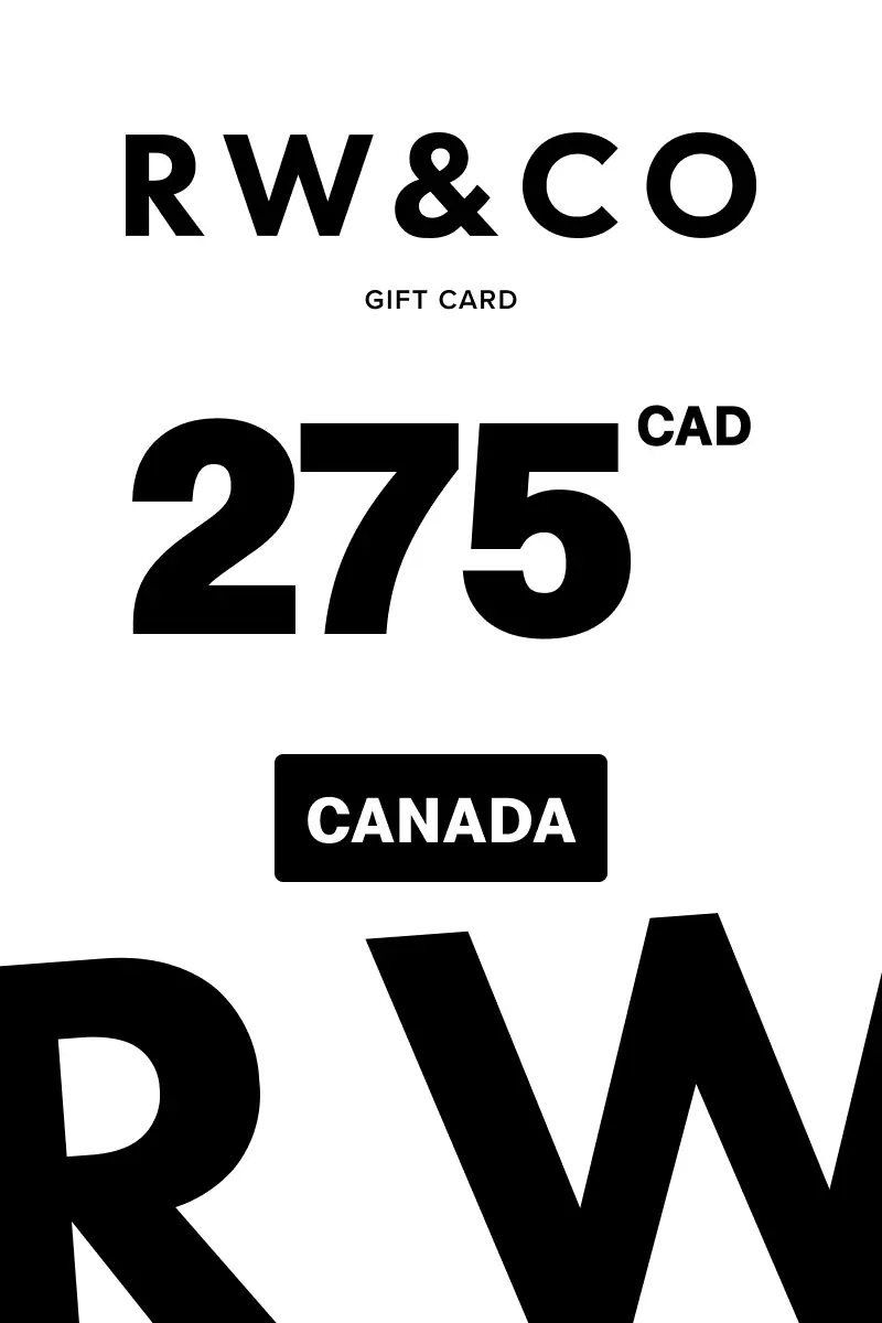 RW and Co 275 CAD Gift Card (Canada) - Digital Key