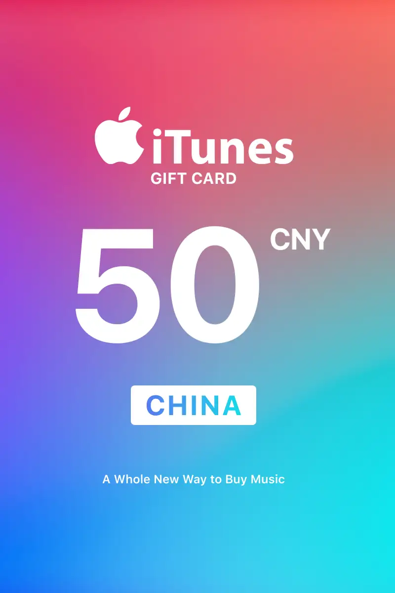 Apple iTunes 50 CNY Gift Card (China) - Digital Key