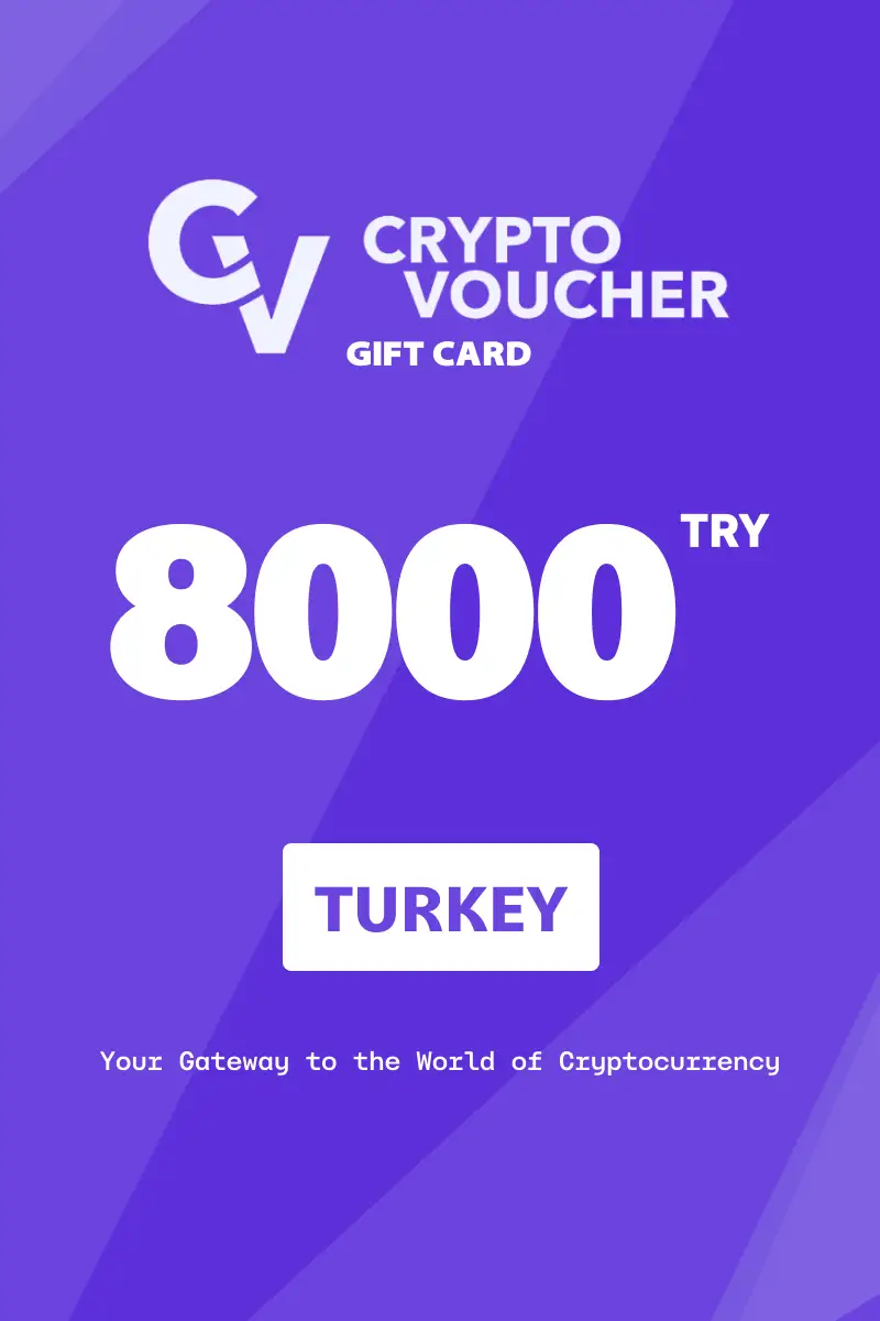 Crypto Voucher 8000 TRY Gift Card (Turkey) - Digital Key