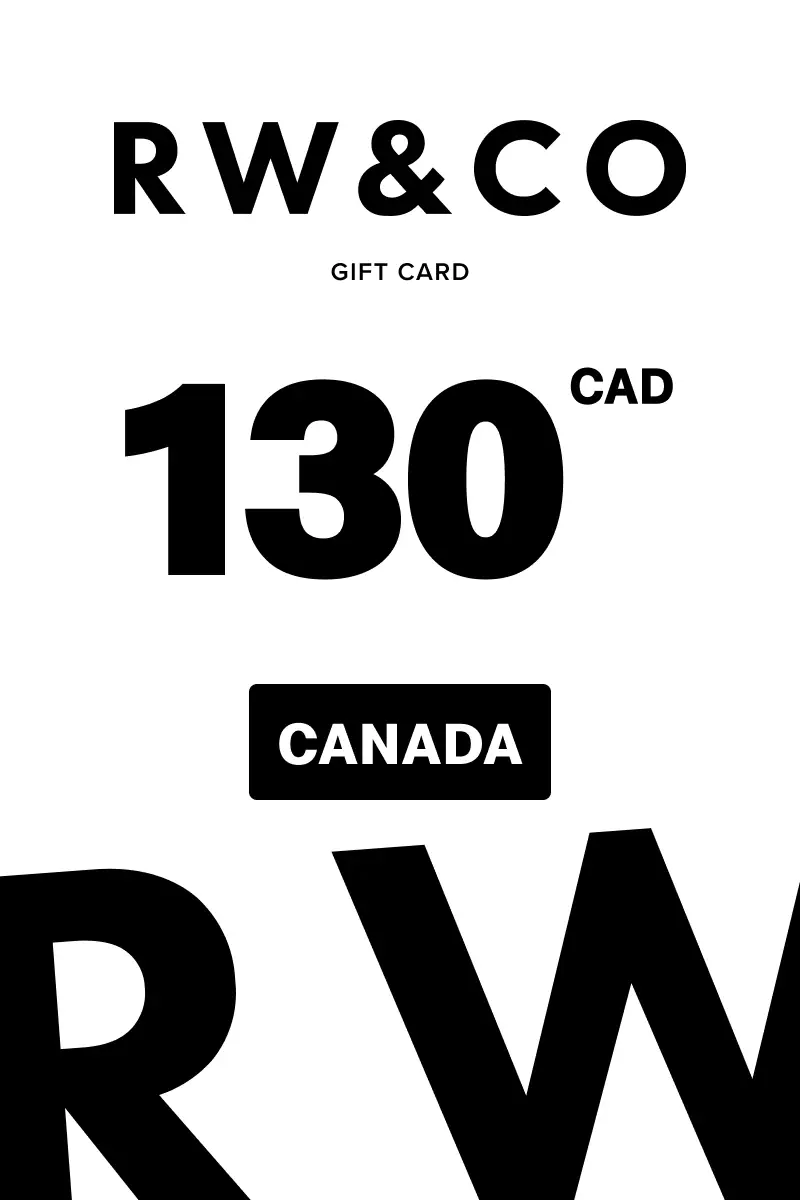 RW and Co 130 CAD Gift Card (Canada) - Digital Key