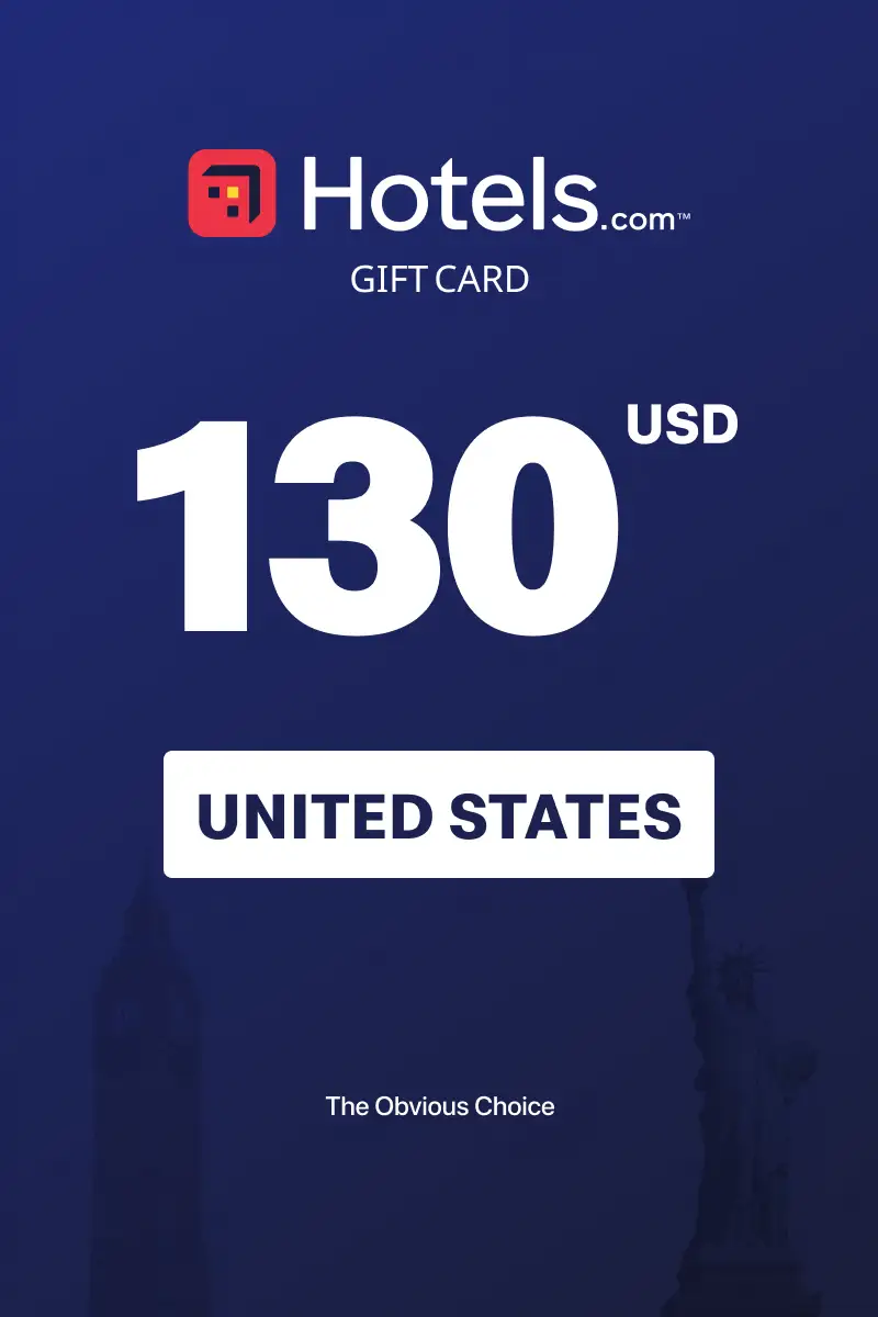Hotels.com 130 USD Gift Card (United States) - Digital Key