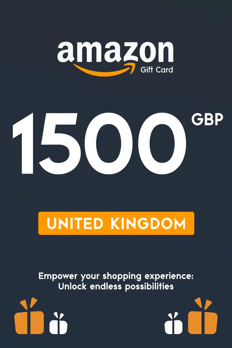 Amazon 1500 GBP Gift Card (United Kingdom) - Digital Key