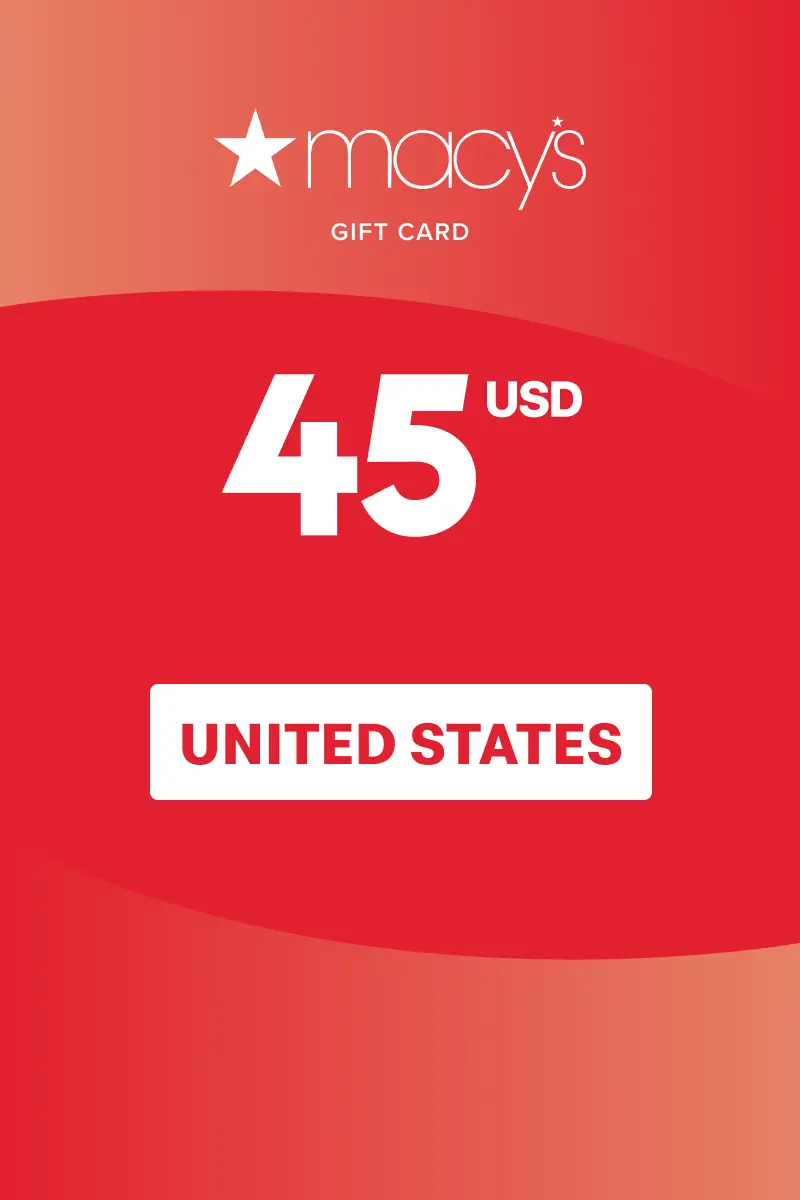 Macy's 45 USD Gift Card (United States) - Digital Key