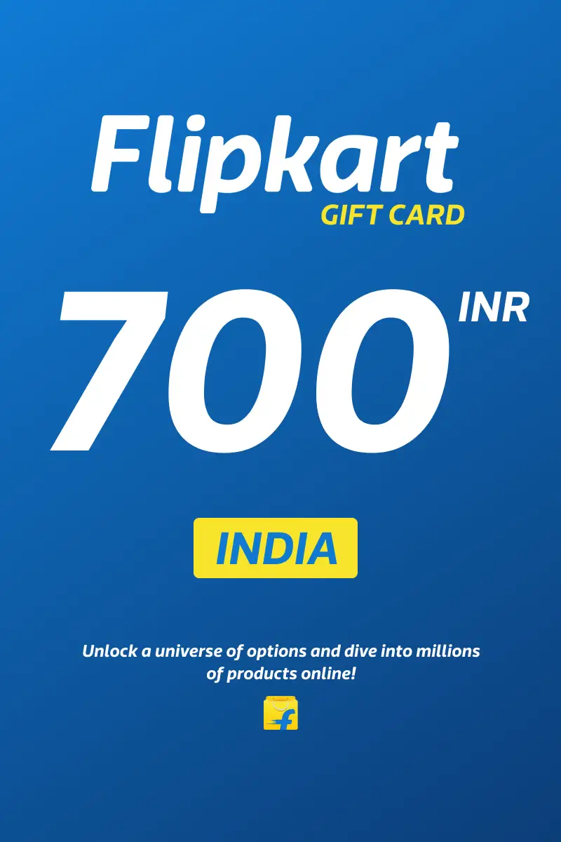 Flipkart 700 INR Gift Card (India) - Digital Key