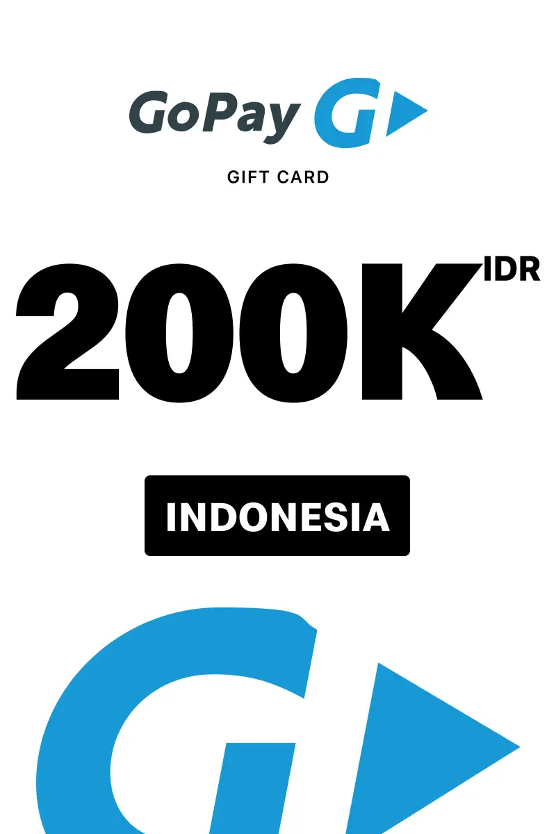 GoPay 200000 IDR Gift Card (Indonesia) - Digital Key