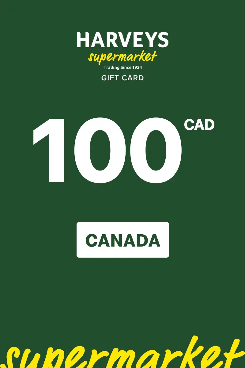 Harvey’s 100 CAD Gift Card (Canada) - Digital Key