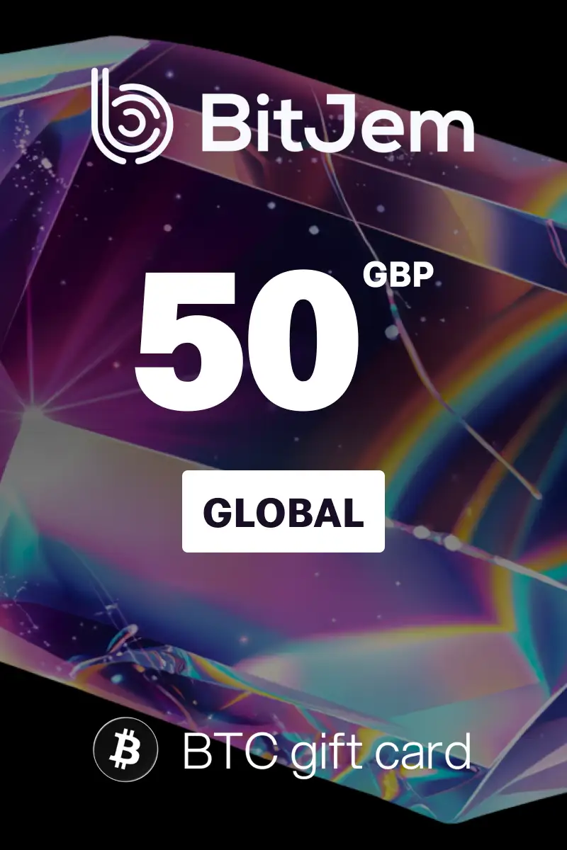 BitJem (BTC) 50 GBP Crypto Gift Card (Global) - Digital Key