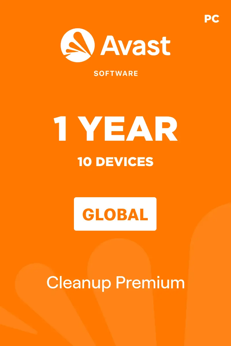 Avast Cleanup Premium (Global) (PC) 10 Devices 1 Year - Digital Key