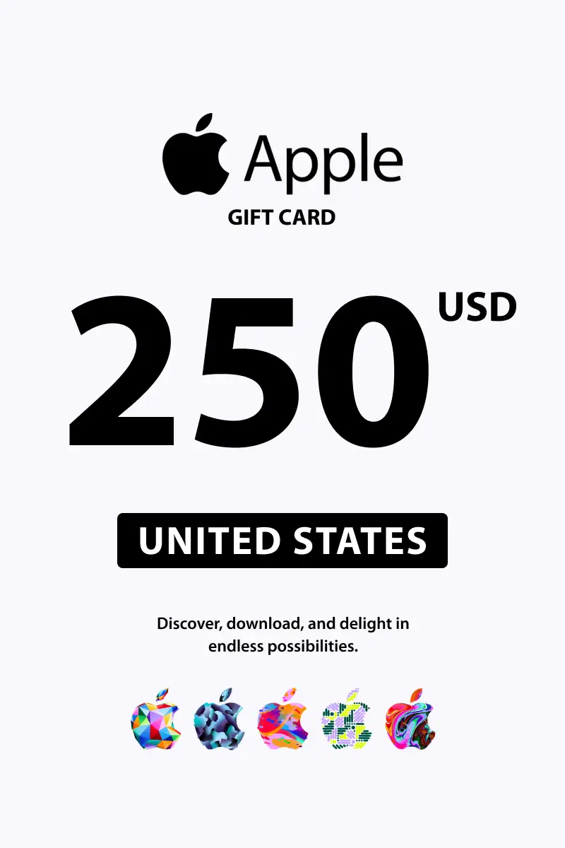 Apple 250 USD Gift Card (United States) - Digital Key