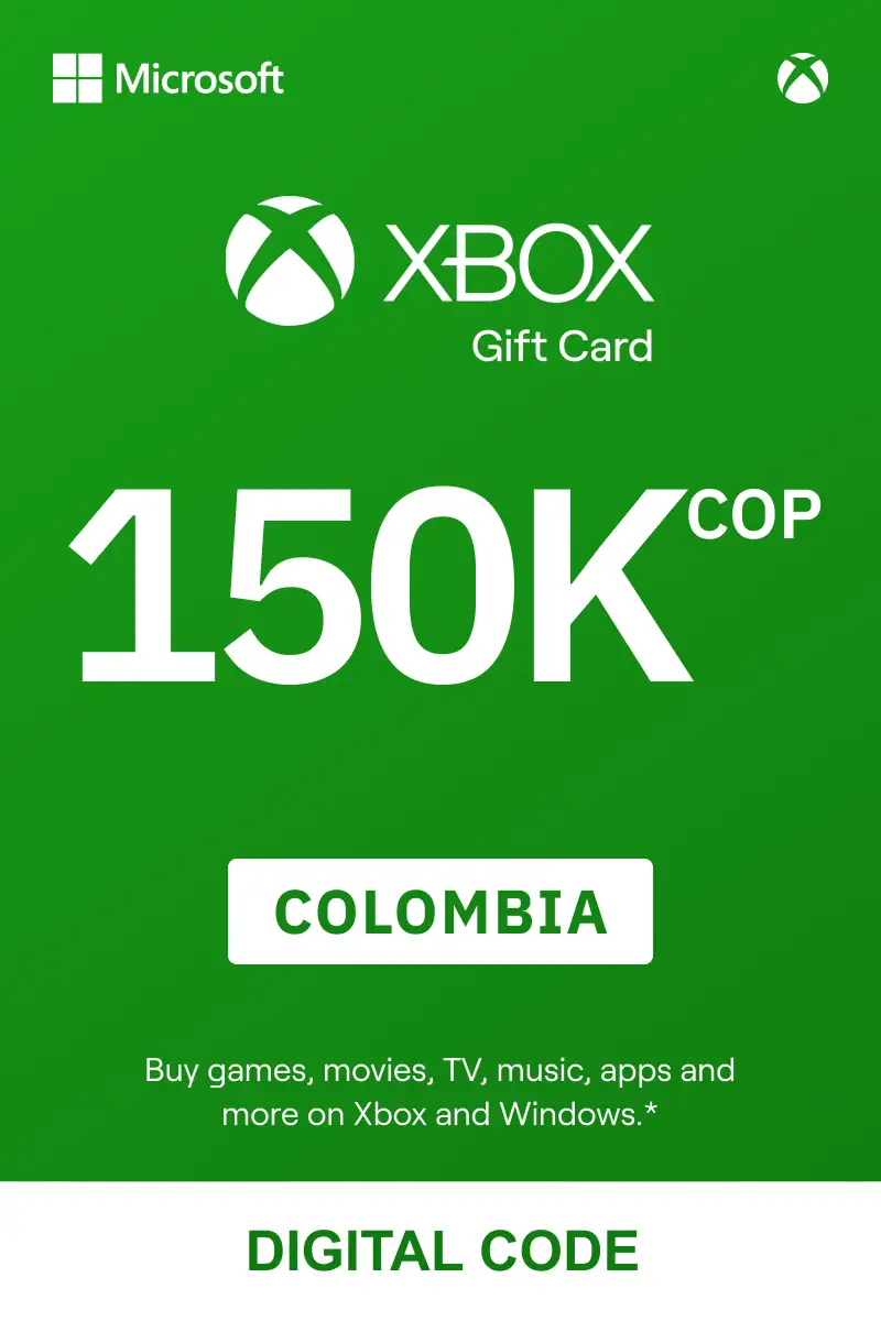 Xbox 150000 COP Gift Card (Colombia) - Digital Key afbeelding 1