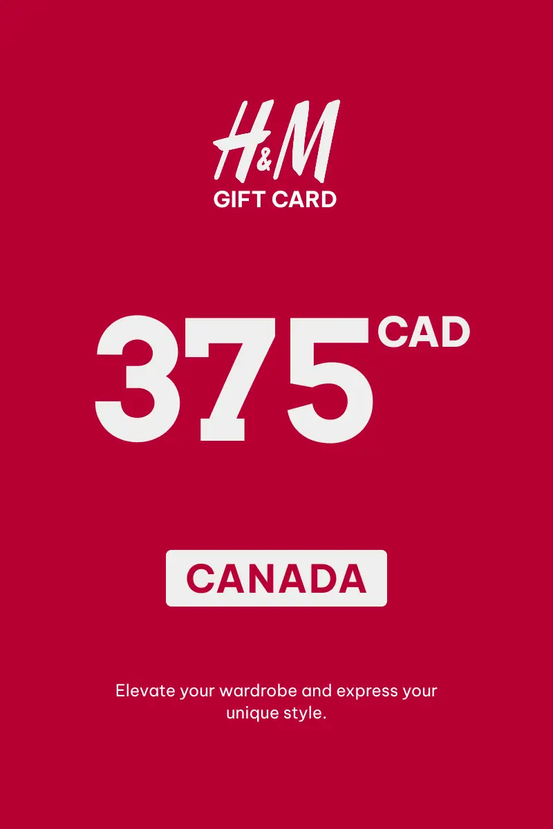 HandM 375 CAD Gift Card (Canada) - Digital Key