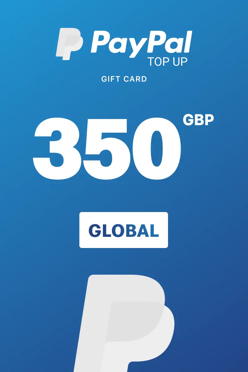 PayPal Instant Top Up 350 GBP Gift Card (Global) - Digital Key