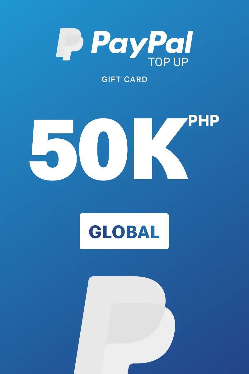 PayPal Instant Top Up 50000 PHP Gift Card (Global) - Digital Key