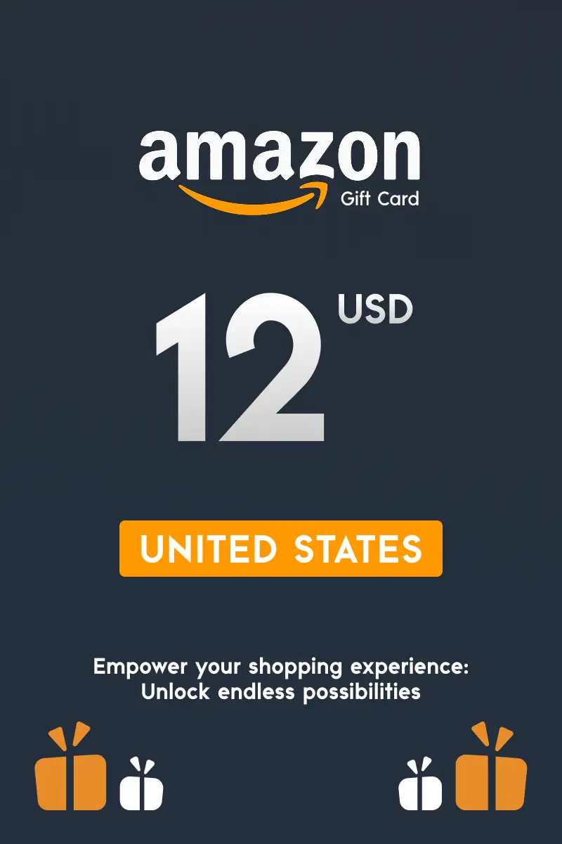 Amazon 12 USD Gift Card (United States) - Digital Key