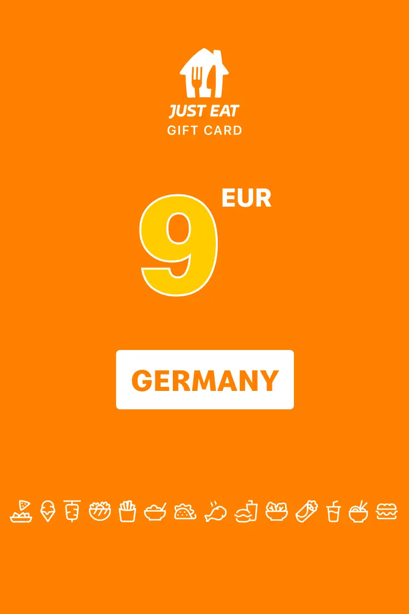 Lieferando (Just Eat) 9 EUR Gift Card (Germany) - Digital Key