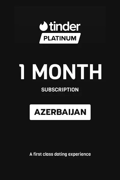 Tinder Platinum 1 Month Subscription (Azerbaijan) - Digital Key