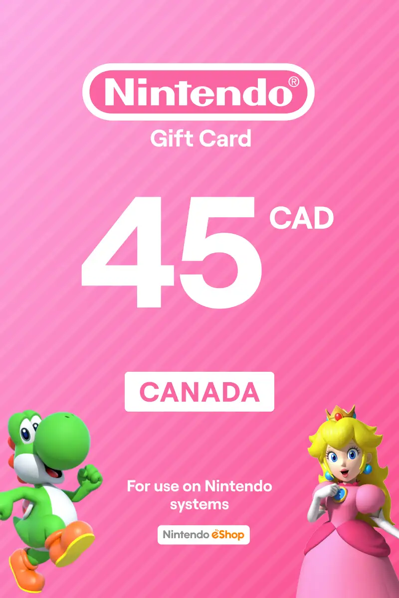 Nintendo eShop 45 CAD Gift Card (Canada) - Digital Key