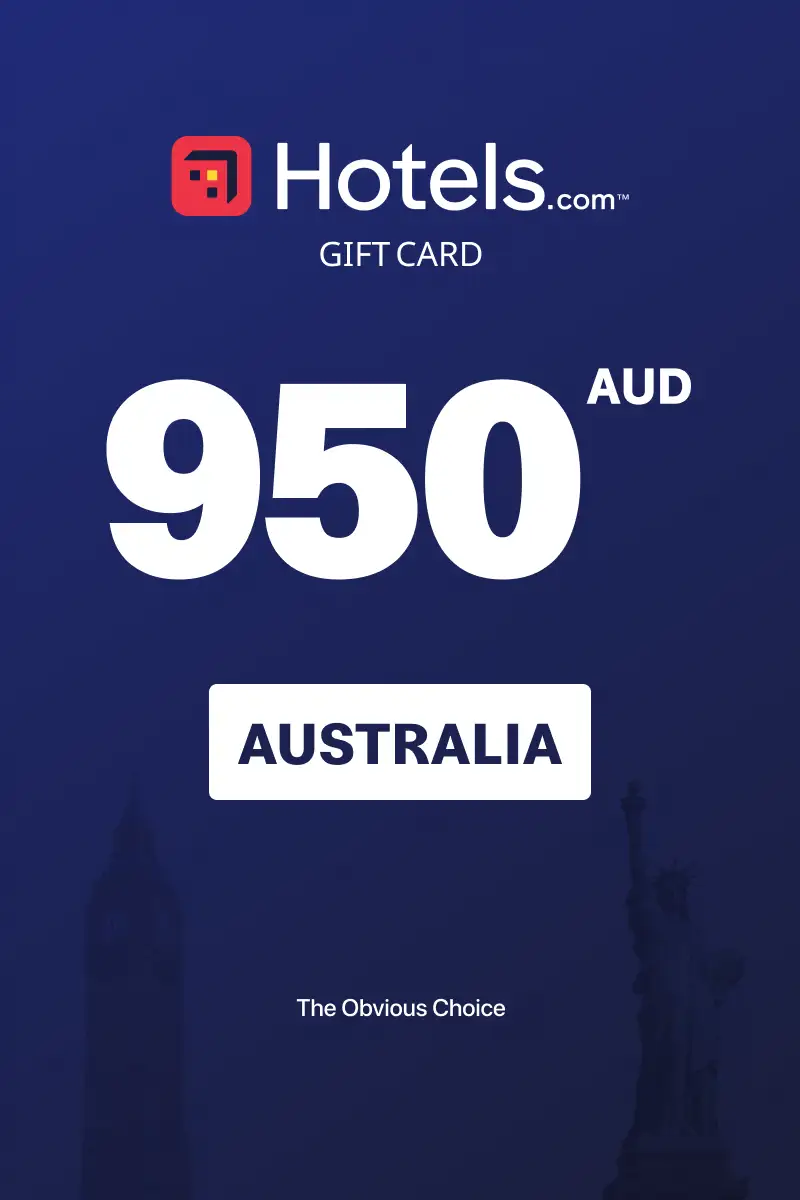 Hotels.com 950 AUD Gift Card (Australia) - Digital Key