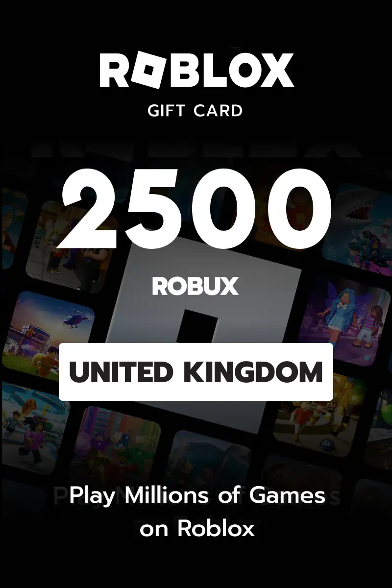 Roblox 2500 Robux (United Kingdom) - Digital Key