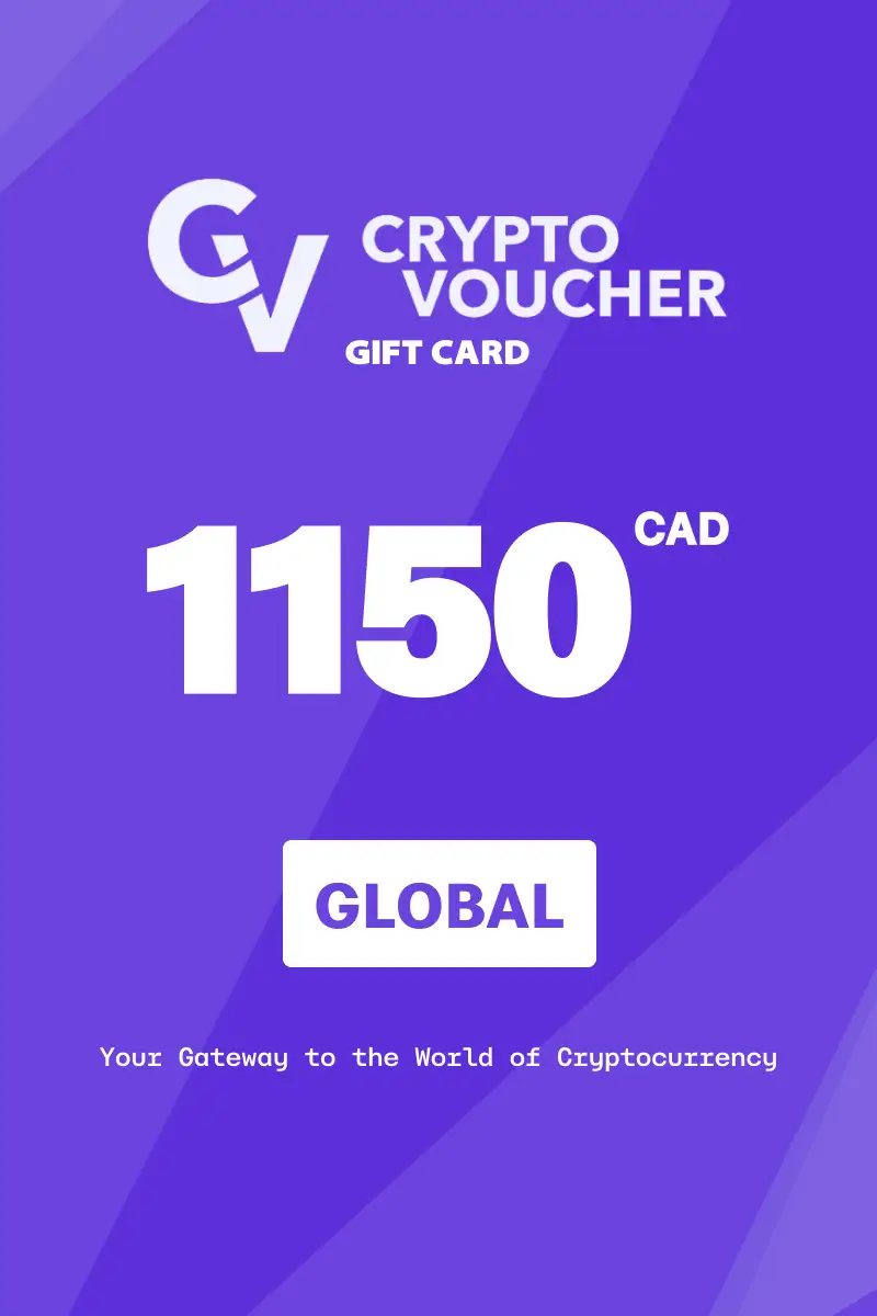 Crypto Voucher 1150 CAD Gift Card (Global) - Digital Key