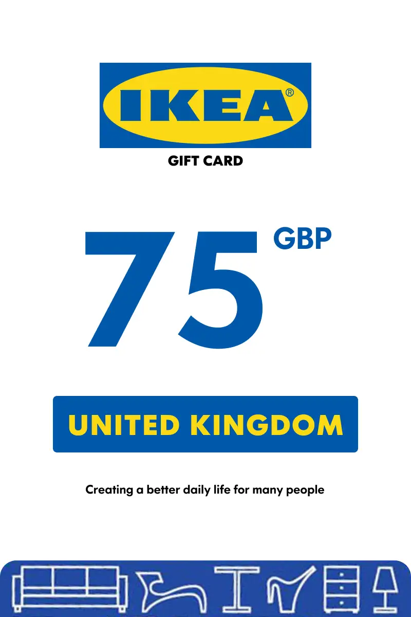 IKEA 75 GBP Gift Card (United Kingdom) - Digital Key