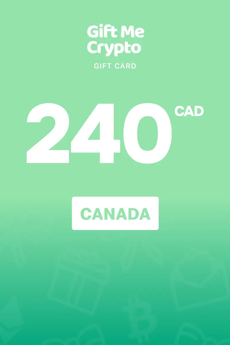 Gift Me Crypto 240 CAD Gift Card (Canada) - Digital Key