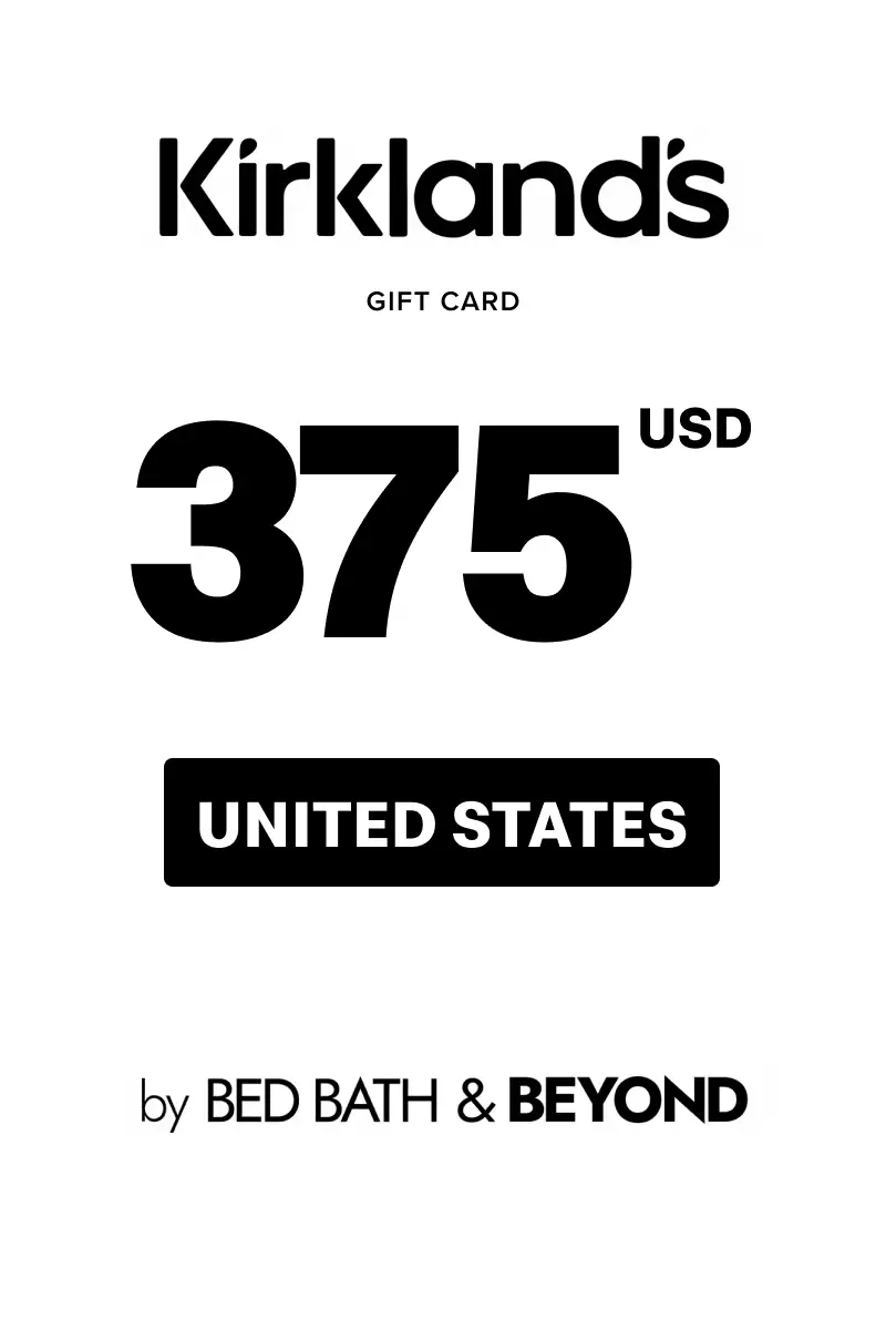 Kirkland's 375 USD Gift Card (United States) - Digital Key