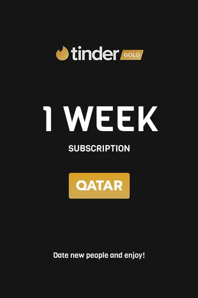 Tinder Gold 1 Week Subscription (Qatar) - Digital Key